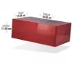 smoking - Arcadia Cigar Humidor Red Lacquer - product image
