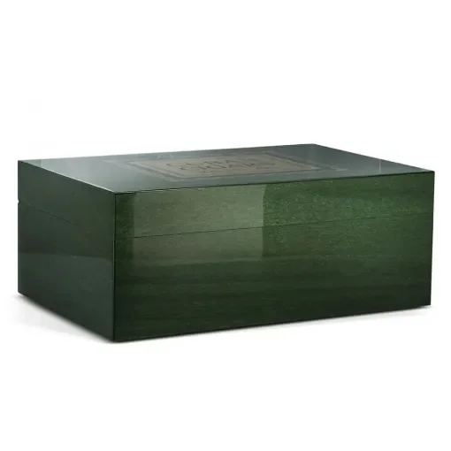 smoking - Arcadia Cigar Humidor Green and Gold -  product image