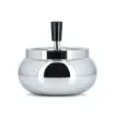 smoking - Chromed Metal Round Push Ashtray product image