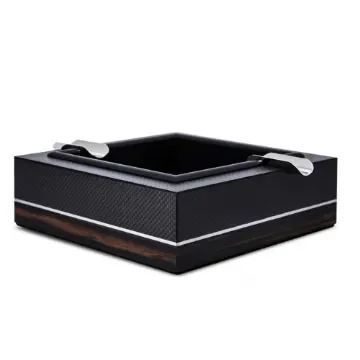 Gentili - Carbon Cigar Ashtray with Chrome Rests product image