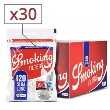Smoking - Slim Long Filters 30 Sachets - 3600 Filters product image