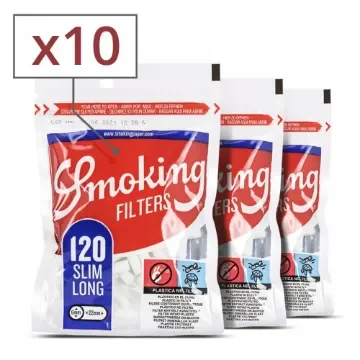 Smoking - Slim Long Filters 10 Sachets - 1200 Filters product image