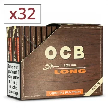 OCB - Rolling Paper Slim & Tips Virgin Long - X32 product image