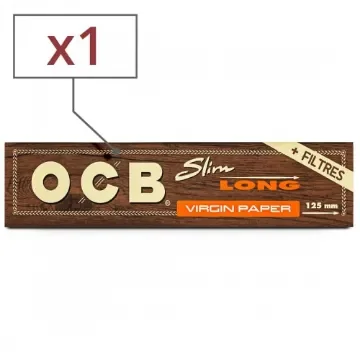 OCB - Rolling Paper Slim with Tips - Virgin Long X1 product image