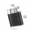 Peter Charles Paris - Table Lighter Gray Leather - product image