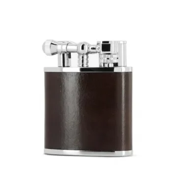 Peter Charles Paris - Table Lighter Double Torch Brown Leather product image