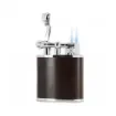 Peter Charles Paris - Table Lighter Double Torch Brown Leather product image