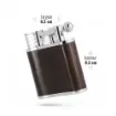 Peter Charles Paris - Table Lighter Double Torch Brown Leather product image