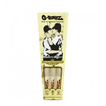 G-rollz - King Size Banksy Graffiti Cones Green - product image