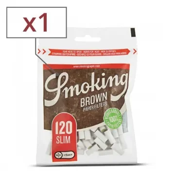 Smoking - Slim Brown Filters - 120 Count product image
