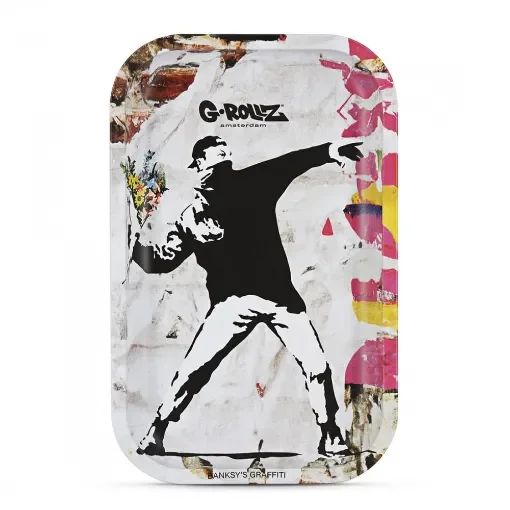 G-rollz - Large Flower Rolling Tray - Banksy Graffiti product image