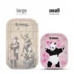 G-rollz - Small Aluminum Rolling Tray with Banksy Graffiti Panda product image