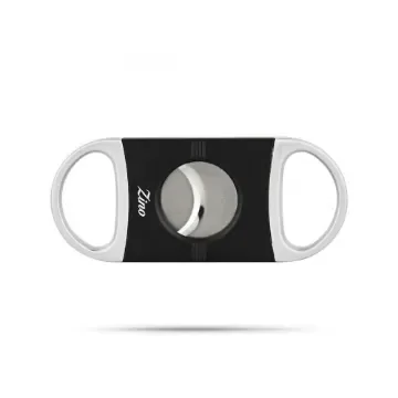 Zino - Black and Chrome Cigar Cutter - Double Blade product image