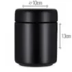 smoking - Black Ceramic Tobacco Pot - Medium Capacity product image