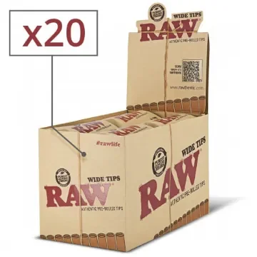 RAW - Wide Pre-Rolled Cardboard Filters - X 20 product image