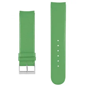 Akteo - Flat Leather Watch Strap Green 20mm - product image