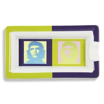 Elie Bleu - Cigar Ashtray Ché Pop Art Purple & Pistachio product image