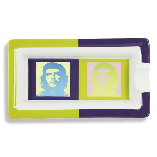 Elie Bleu - Cigar Ashtray Ché Pop Art Purple & Pistachio product image