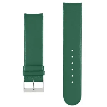 Akteo - Flat Leather Watch Strap 20mm Primitive Green - product image