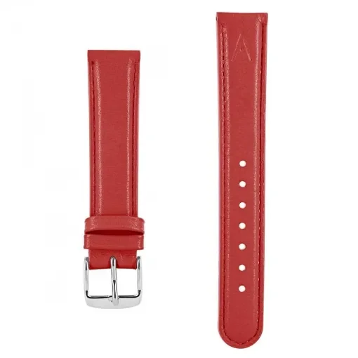 Akteo - Leather Watch Strap Burgundy 18mm - Couture product image