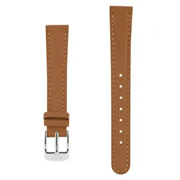 Akteo - Leather Watch Strap 14mm Brown with Silver Buckle product image