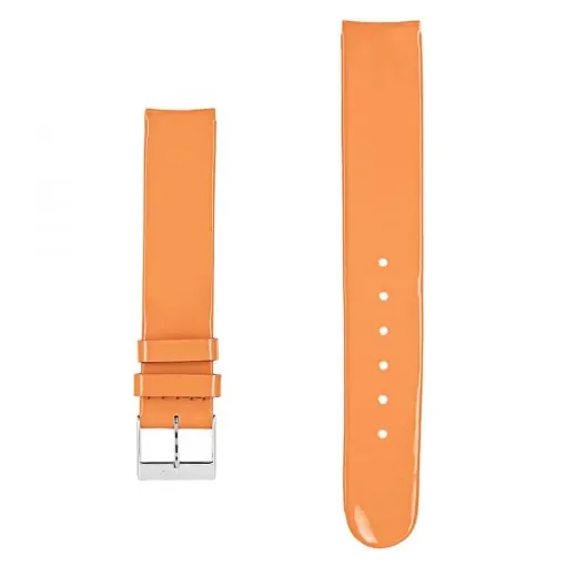 Akteo - Flat Leather Watch Strap 16mm Orange - product image