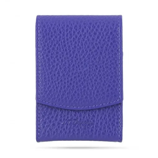 S.T. Dupont - Electric Blue Leather Cigarette Pack Case product image