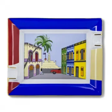 Elie Bleu - Cigar Ashtray Porcelain Cuban House product image