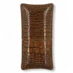 Art & Volutes - Double Cigar Case Tan Leather with Croc Effect product image