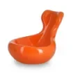 smoking - Orange Ceramic Pipe Holder and Tobacco Jar product image