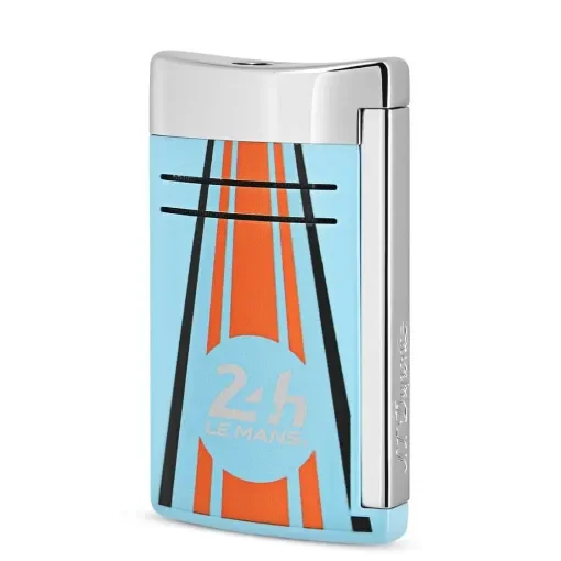 S.T. Dupont - Le Mans Blue Chrome Maxijet Lighter product image