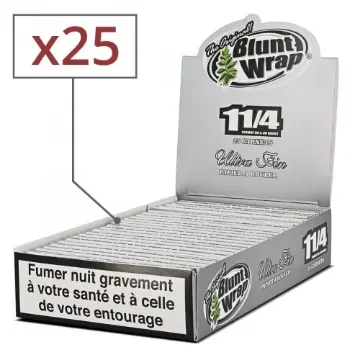 Blunt Wrap - Short Rolling Papers 1.25 Blunt Wrap Silver - product image