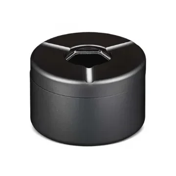 smoking - Airtight Matte Black Aluminum Spiral Ashtray product image
