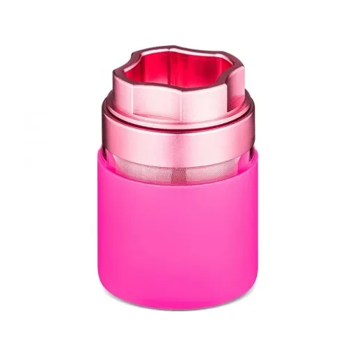 smoking - Grinder Glass Metal Silicone 4 Parts Neon Pink product image