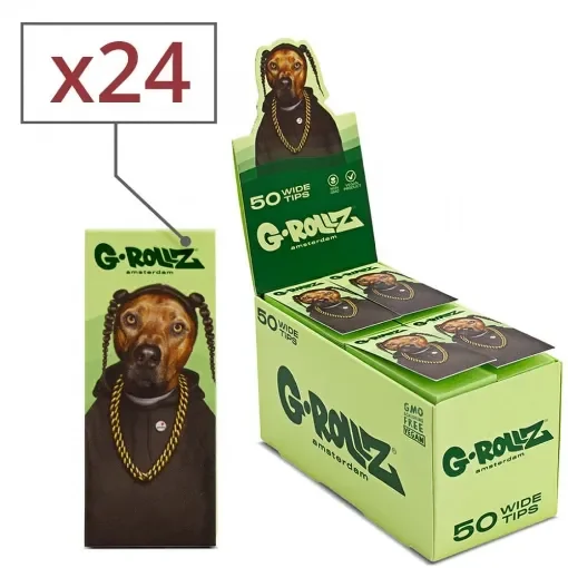 G-rollz - Large Pet Rocks Dog Cardboard Filters - 24 Books of 50 product image