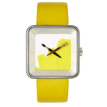 Akteo - Square 35 Yellow Paint Art Watch product image