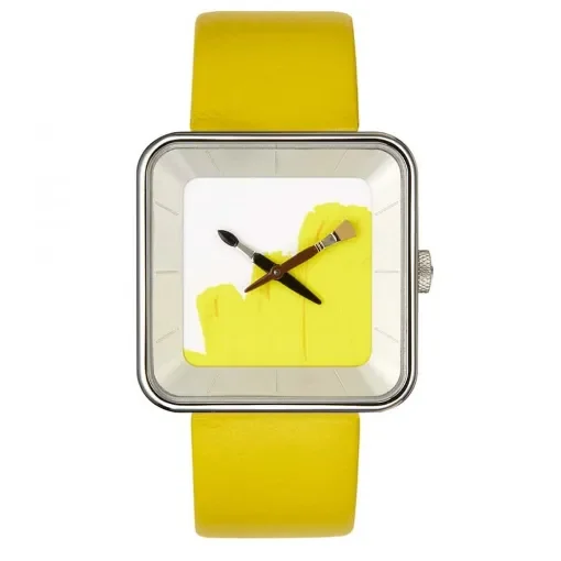Akteo - Square 35 Yellow Paint Art Watch product image