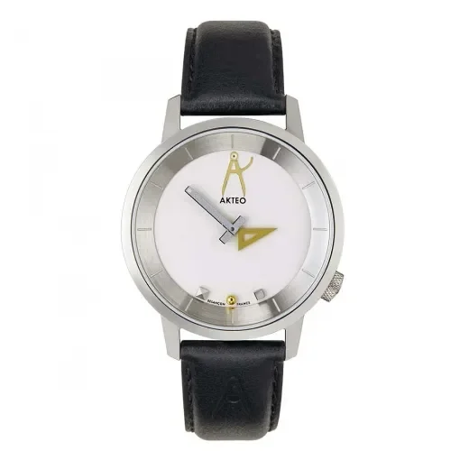 Akteo - Architecte 02 Watch 38mm Steel & Leather product image