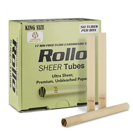 Rollo - 50 Unbleached Sheer Tubes with Filter product image