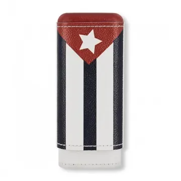 Adorini - Cuban Flag Leather Cigar Case - product image