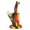 smoking - Amsterdan Rasta Silicone Water Pipe - 24cm product image