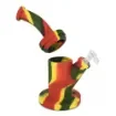 smoking - Amsterdan Rasta Silicone Water Pipe - 24cm product image
