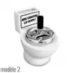 smoking - Ceramic Toilet Ashtray with Pack Holder - Model 2 product image