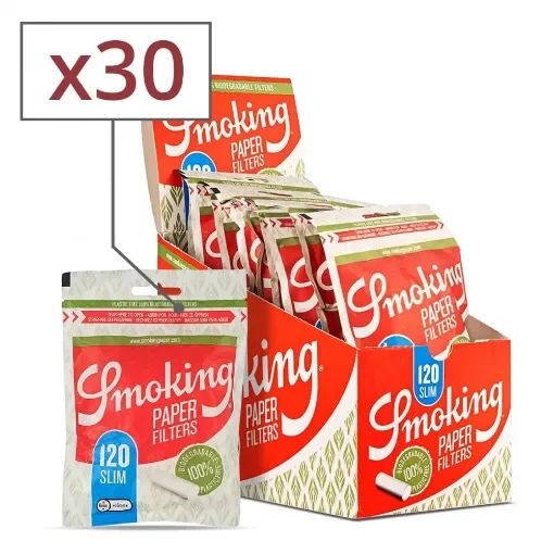 Smoking - Biodegradable Slim Filter Bags - 30 Bags of 120 Filters product image