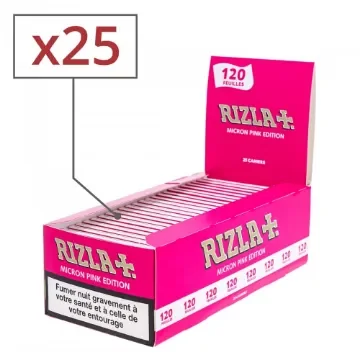 Rizla+ - Regular Rolling Paper Micron Pink Edition - 25 Pack product image