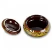 smoking - Ceramic Ashtray with Lid and Red Copper Buckle product image