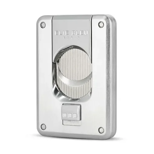 Elie Bleu - Cigar Cutter Double Blade Brushed Metal product image