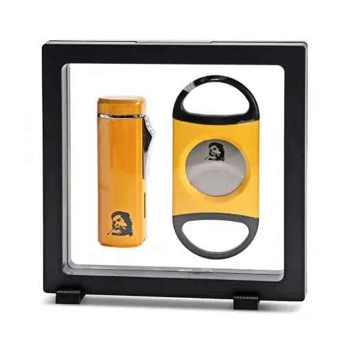 smoking - Che Guevara Yellow Cigar Cutter and Lighter Box product image