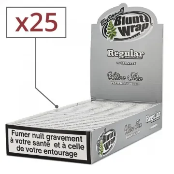 Blunt Wrap - 25 Books of Silver Regular Rolling Papers product image