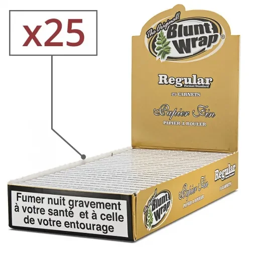 Blunt Wrap - 25 Books of Gold Regular Rolling Papers product image